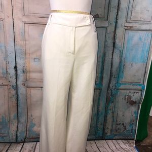 Larry Levine Winter White Lined Slacks 8